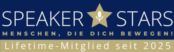 Speakerstars.de Logo - Schrift und Stern mitte